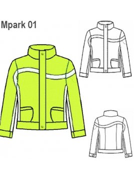 PARKA JUVENIL MUJER, MODELO AJUSTADO CON