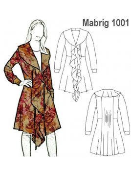 ABRIGO CUELLO VUELO MUJER, 