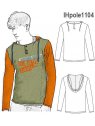 POLERA CAPUCHON NIÑO, MODELO AJUSTADO, P