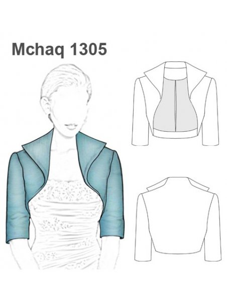 CHAQUETA BOLERO MANGA TRES CUARTOS
