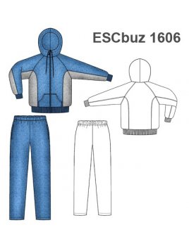 BUZO JOGGINS RAGLAN ESCOLAR COLEGIAL 