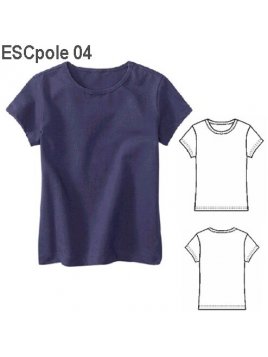 POLERA MUJER, CUELLO POLO (REDONDO).