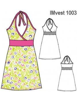 VESTIDO TIPO SOLERA NIÑA NENA, VIVOS Y PRETIN