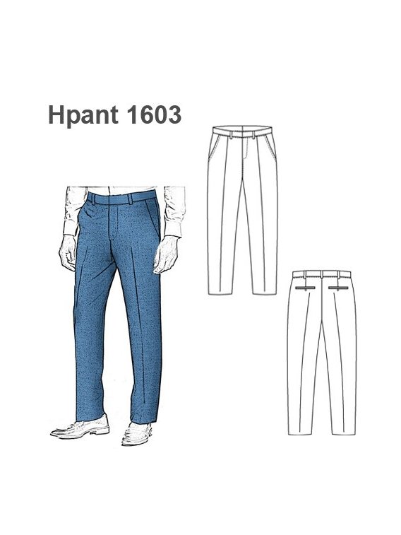 MOLDES PANTALON CLASICO HOMBRE