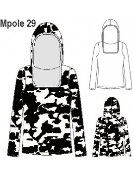 POLERA ESCOTE CUADRADO MANGA LARGA, CAPU