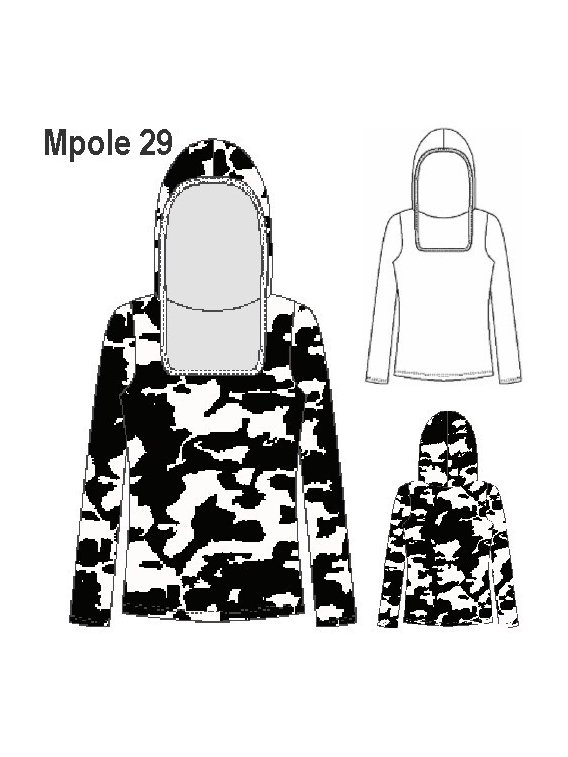 POLERA ESCOTE CUADRADO MANGA LARGA, CAPU