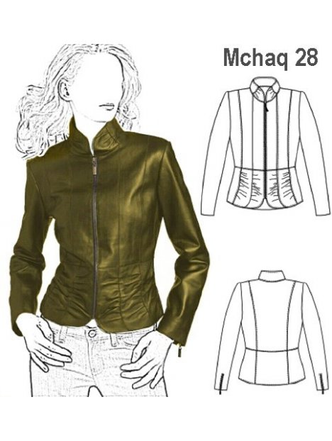 CHAQUETA CORTA CIERRE MUJER, 