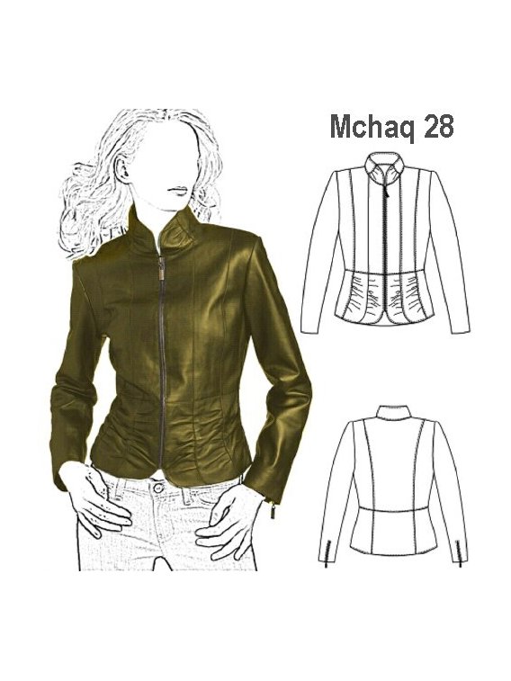 CHAQUETA CORTA CIERRE MUJER, 