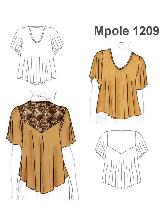 POLERA ENCAJE ESPALDA