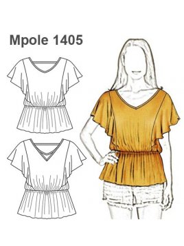 POLERA ESCOTE V MUJER 1405
