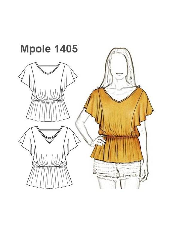 POLERA ESCOTE V MUJER 1405