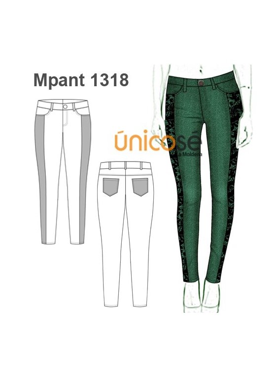 PANTALON PITILLO CORTE VERTICAL