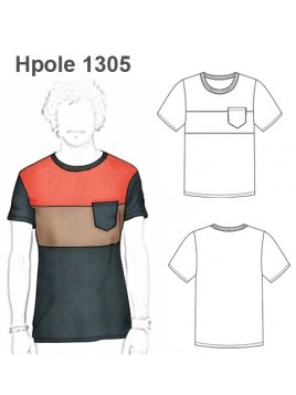 POLERA RECTA CORTES