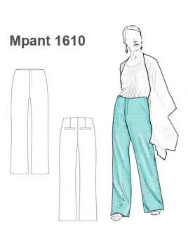 PANTALON BASICO TIRO ALTO MUJER