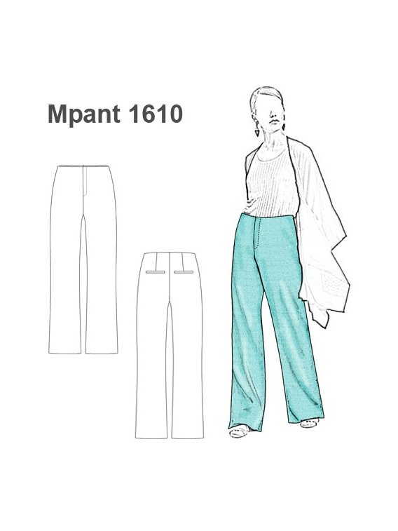 PANTALON BASICO TIRO ALTO MUJER