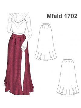 FALDA POLLERA LARGA FIESTA MUJER