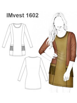 MOLDES VESTIDO MANGA PEGADA LARGA NIÑA N