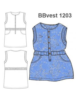 VESTIDO BEBE DENIM