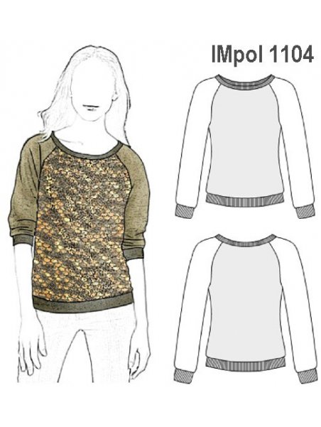 POLERON BRILLOS NIÑA, CUELLO SEMI-ESCOTA