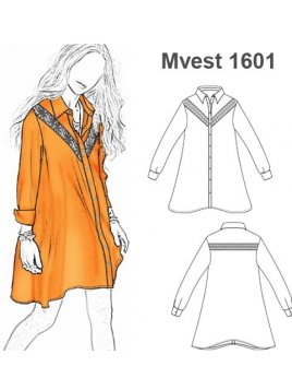 MOLDES PATRONES VESTIDOS CAMISERO ANCHO