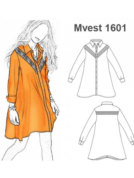 MOLDES PATRONES VESTIDOS CAMISERO ANCHO