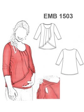 MOLDES PATRONES POLERA REMERA LACTANCIA