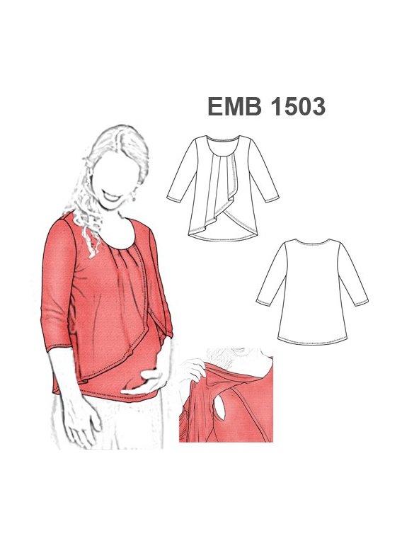 MOLDES PATRONES POLERA REMERA LACTANCIA
