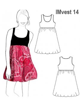 VESTIDO CORTO GLOBO NIÑA