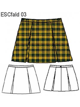 FALDA ESCOLAR 4 TABLAS ESCOLAR 0903