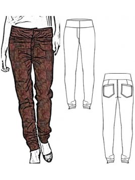 PANTALON PRETINA FANTASíA MUJER, BOLSILL