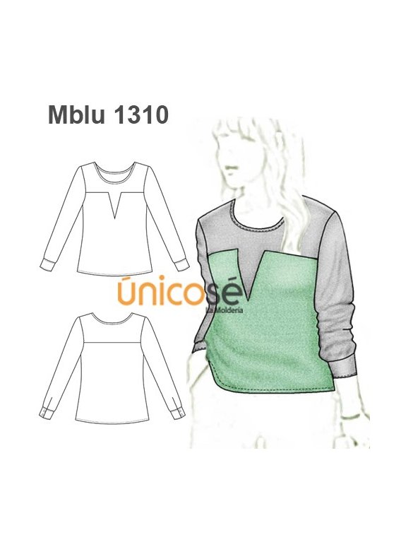 BLUSA BICOLOR