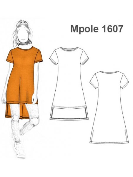 POLERA REMERA LARGA MUJER