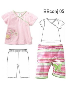 CONJUNTO BEBE, PANTALON Y POLERA MA