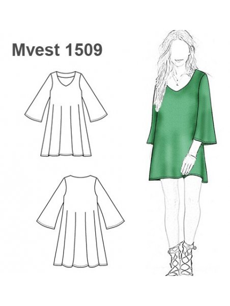 VESTIDO CORTO CAMPANA