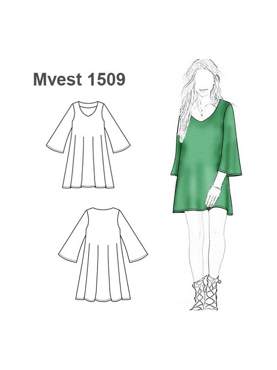 VESTIDO CORTO CAMPANA