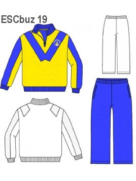 BUZO APLICACION EN PUNTA UNISEX, CUELLO