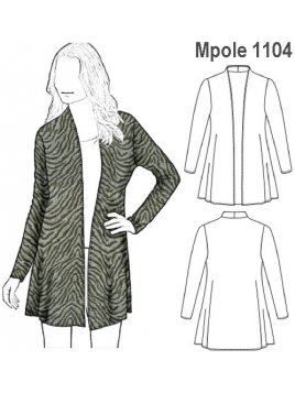 POLERA TIPO TAPADO MUJER, MODELO SIMPLE