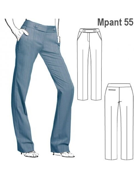 PANTALON CLASICO MUJER 0955