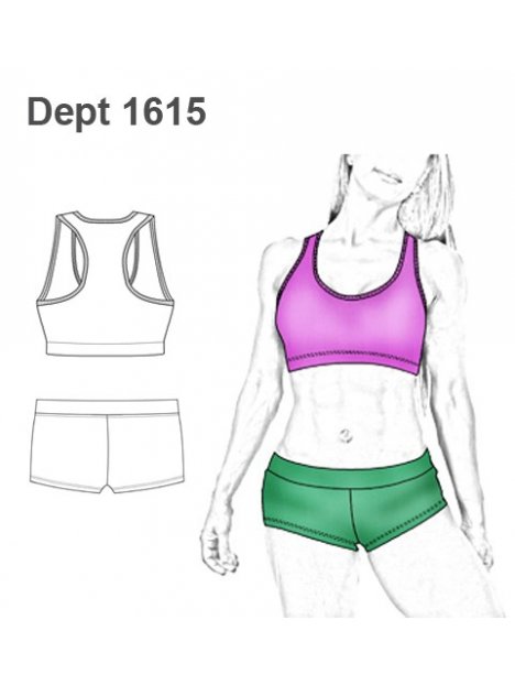 DEPORTE CONJUNTO POLE DANCE 1615