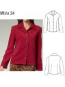 BLUSA MANGA LARGA SEÑORA, PINZAS ESPALDA