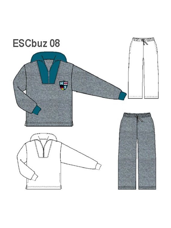 BUZO CUELLO ALTO UNISEX, 1/2 CIERRE.