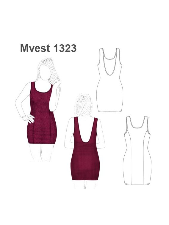 VESTIDO AJUSTADO MUJER 1323