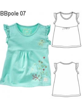 POLERA CON RECOGIDO BEBE