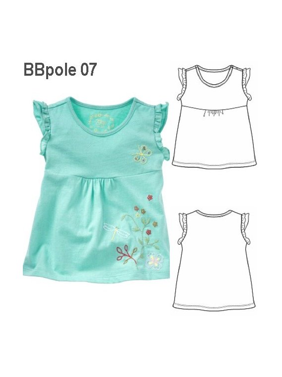 POLERA CON RECOGIDO BEBE