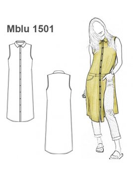 BLUSA CAMISA LARGA MUJER