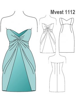 VESTIDO NUDO MUJER, FORRO INTERIOR, VEST