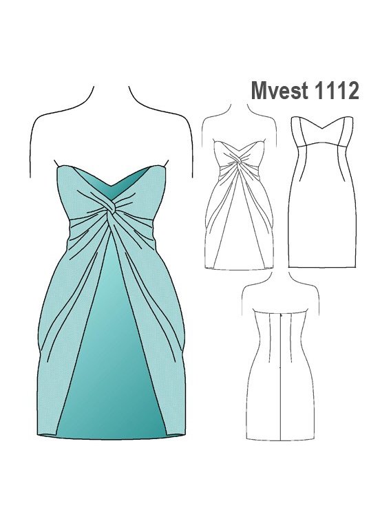 VESTIDO NUDO MUJER, FORRO INTERIOR, VEST