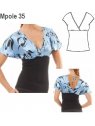 POLERA MANGA KIMONO MUJER.
