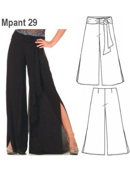 PANTALON PALAZZO MUJER 0929