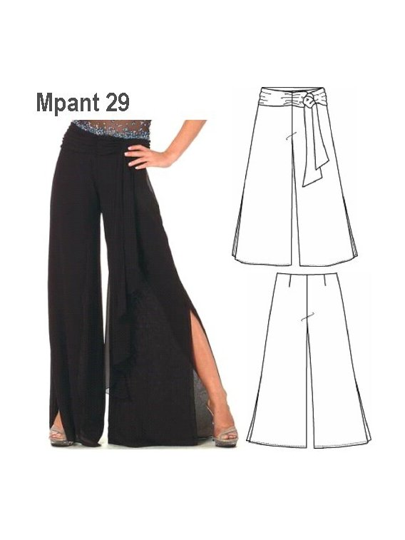 PANTALON PALAZZO MUJER 0929